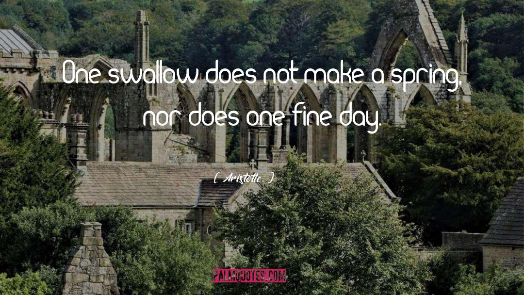 Fine Day quotes by Aristotle.