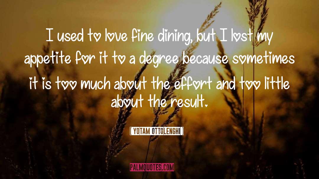 Fine Dining quotes by Yotam Ottolenghi