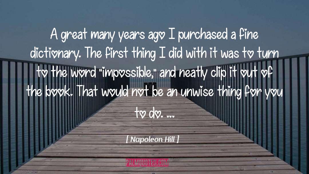 Fine Dining quotes by Napoleon Hill