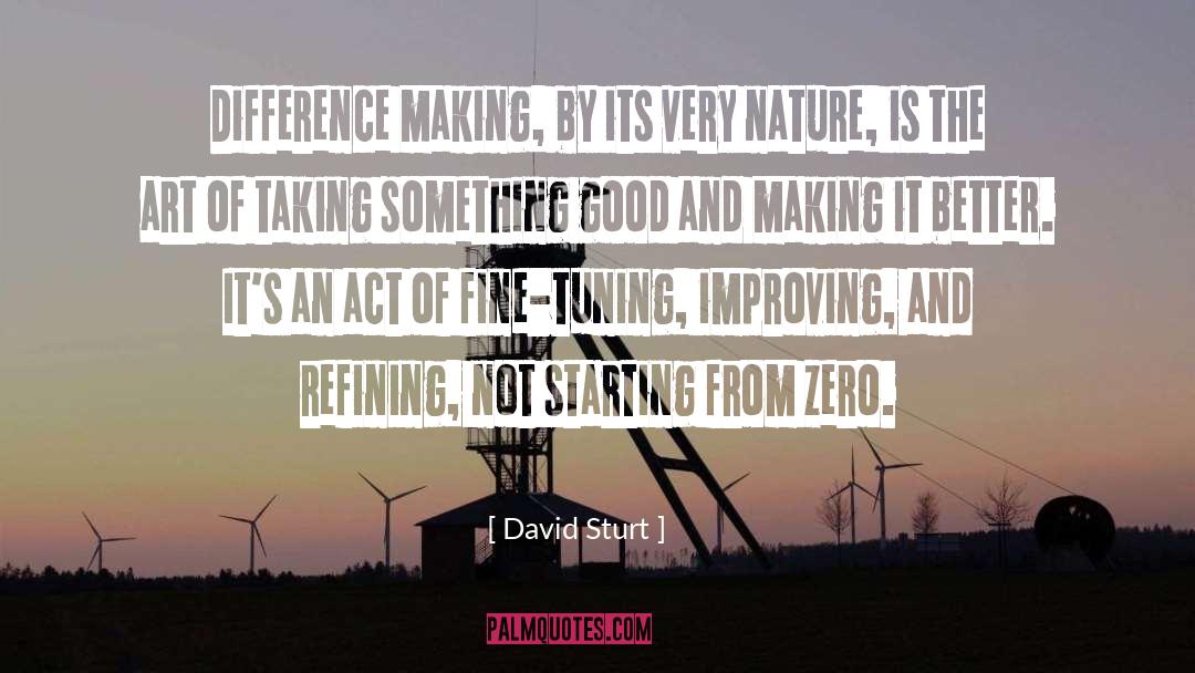 Fine Tuning quotes by David Sturt