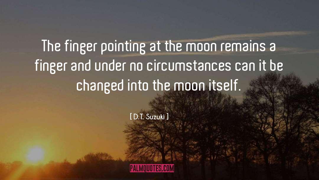 Finger Pointing quotes by D.T. Suzuki