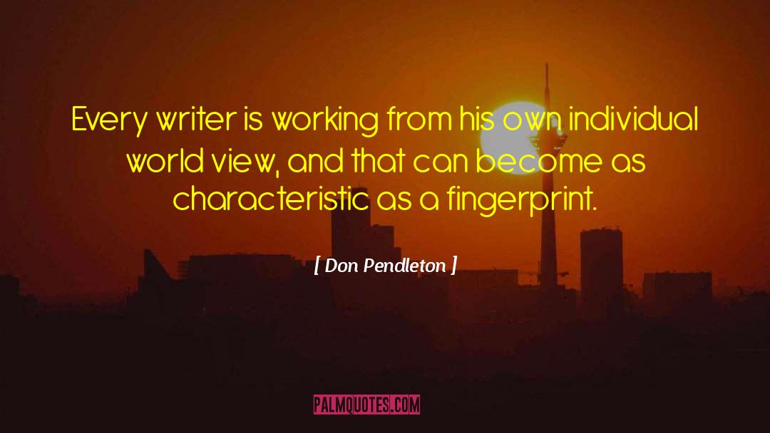 Fingerprint quotes by Don Pendleton