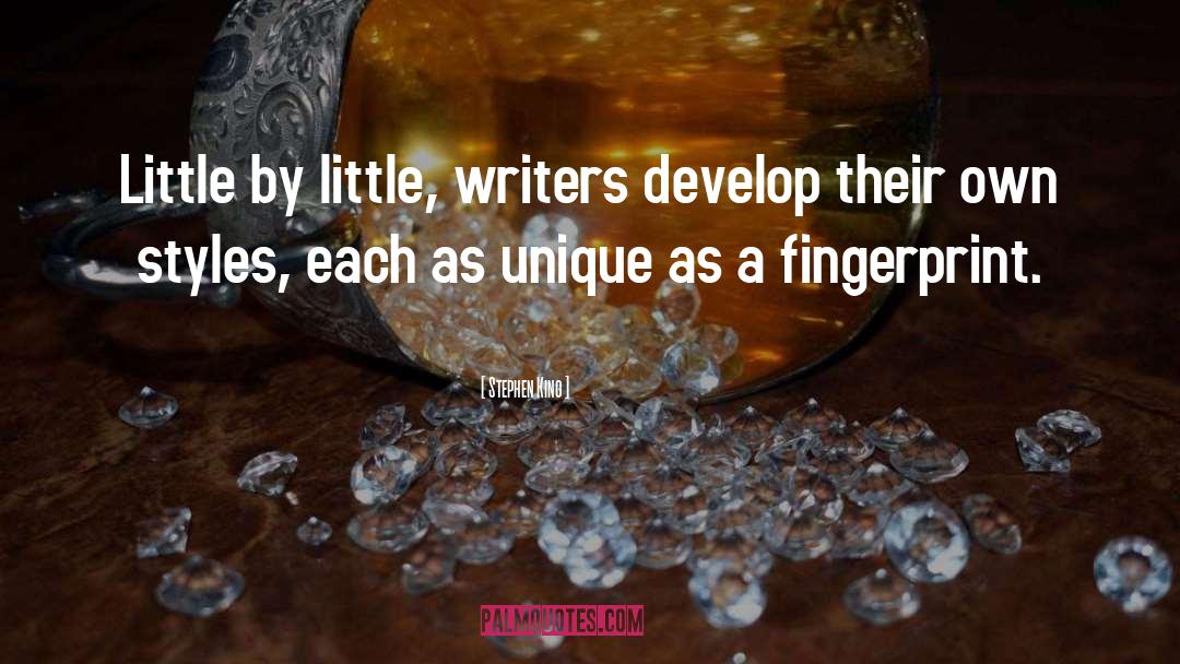 Fingerprint quotes by Stephen King
