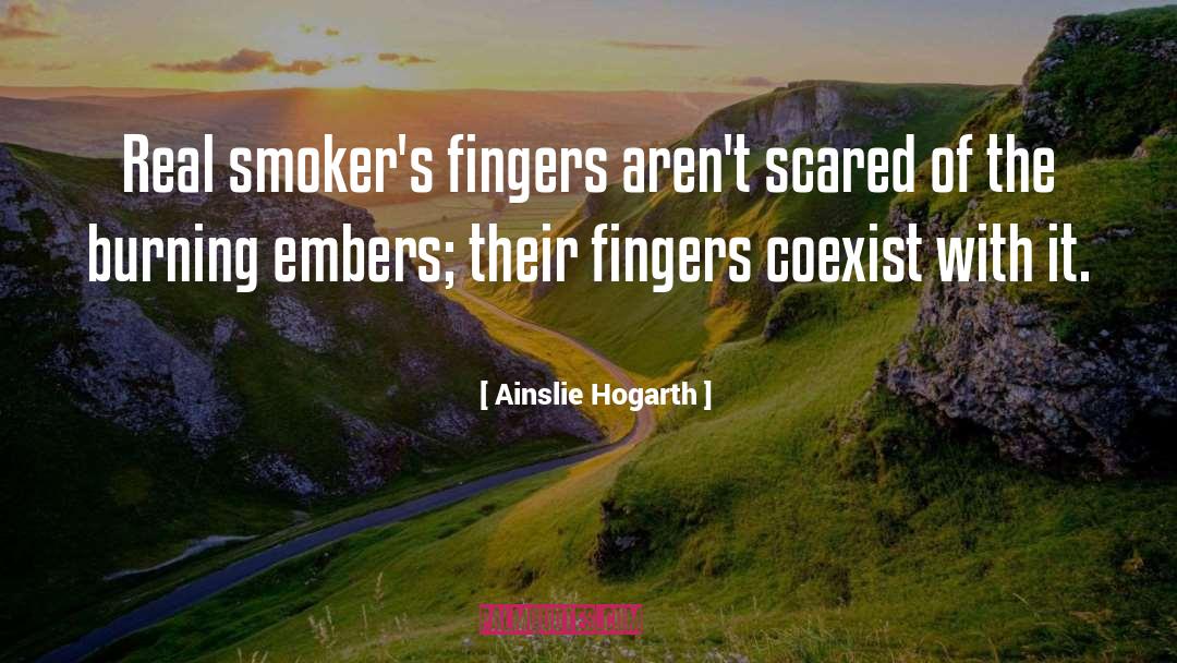 Fingers quotes by Ainslie Hogarth