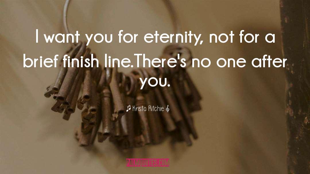 Finish Line quotes by Krista Ritchie