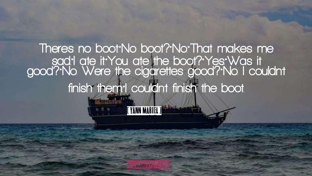 Finish quotes by Yann Martel