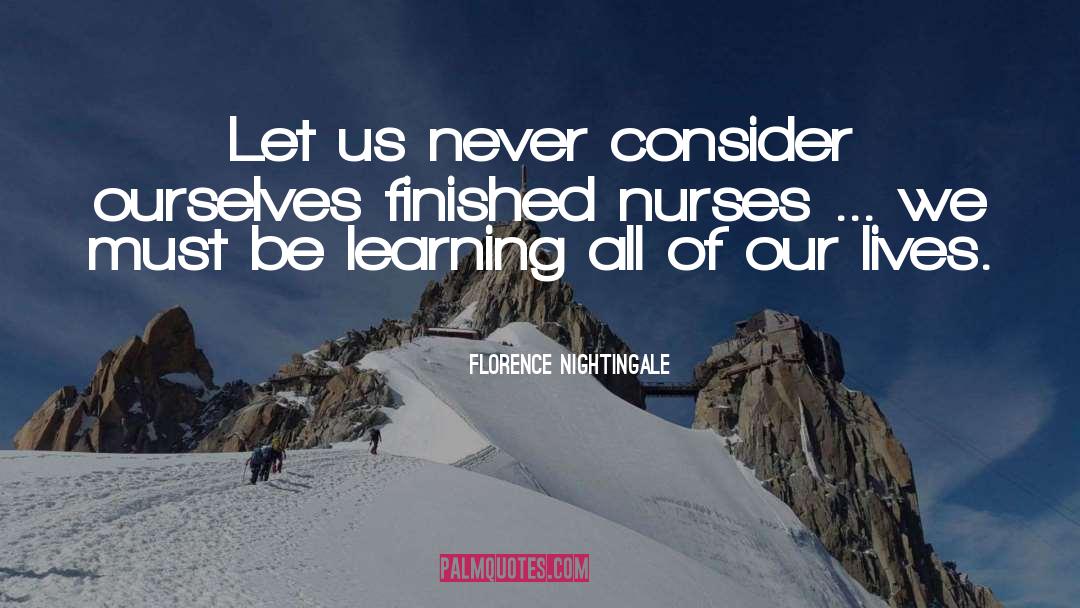 Finished quotes by Florence Nightingale