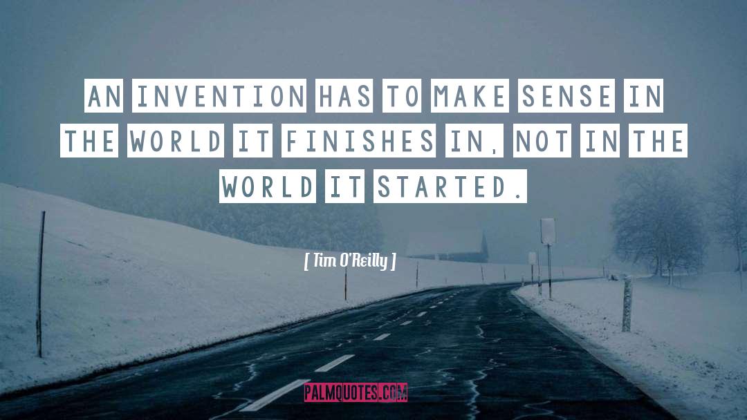 Finishes quotes by Tim O'Reilly