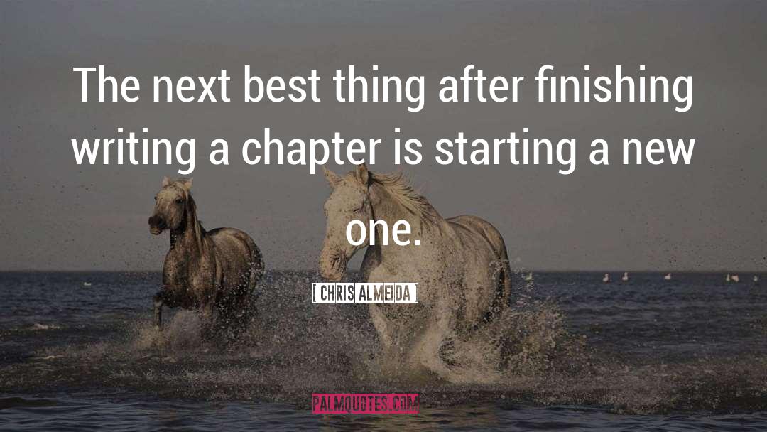 Finishing It quotes by Chris Almeida