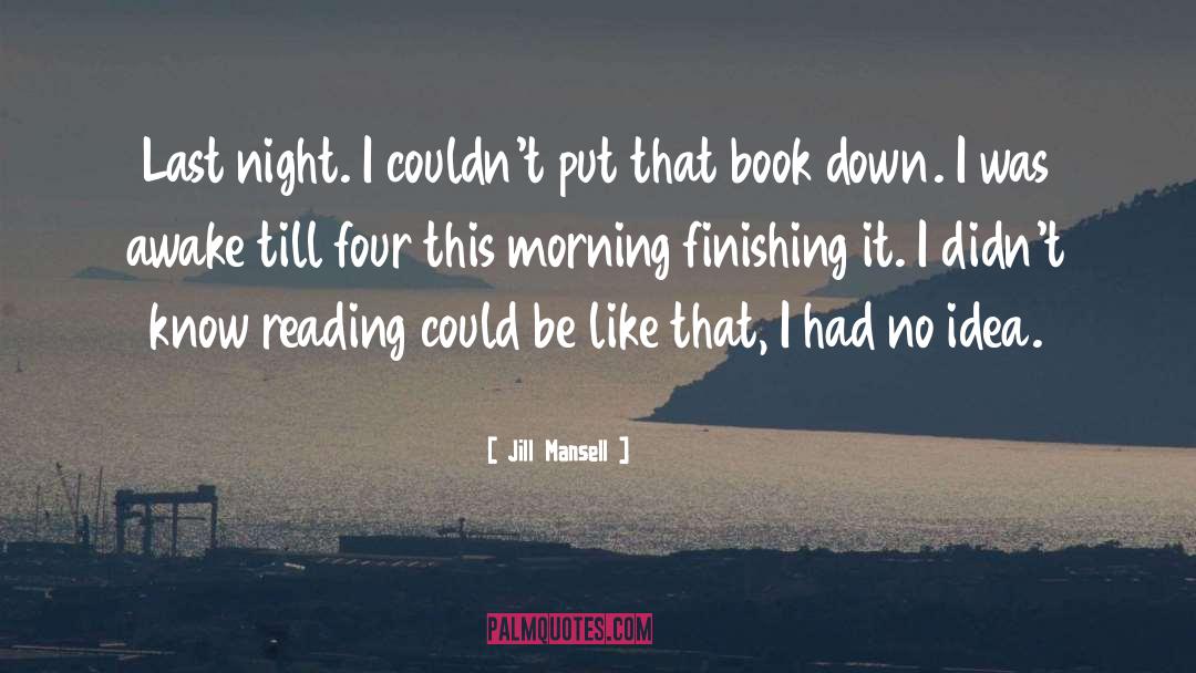 Finishing Line quotes by Jill Mansell