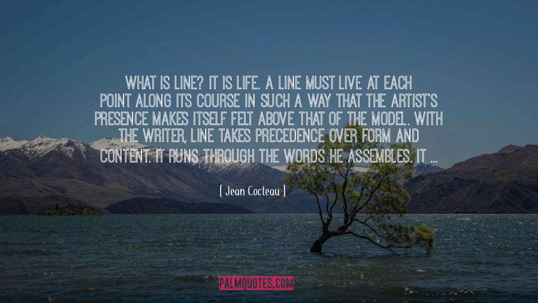 Finishing Line quotes by Jean Cocteau