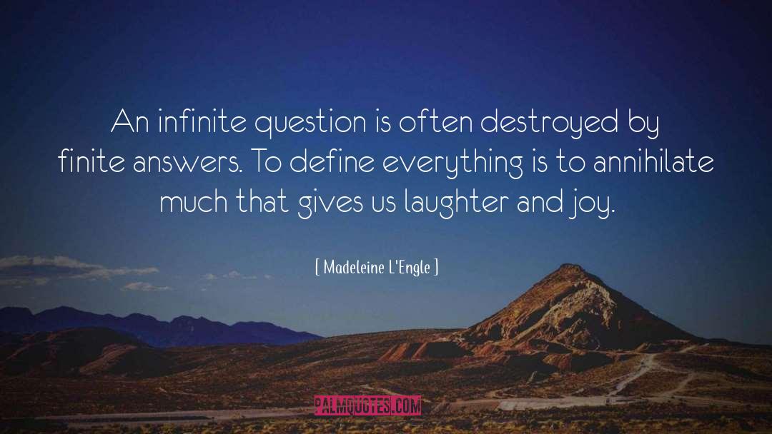 Finite quotes by Madeleine L'Engle