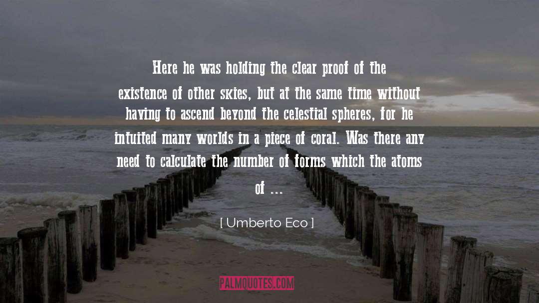 Finite quotes by Umberto Eco