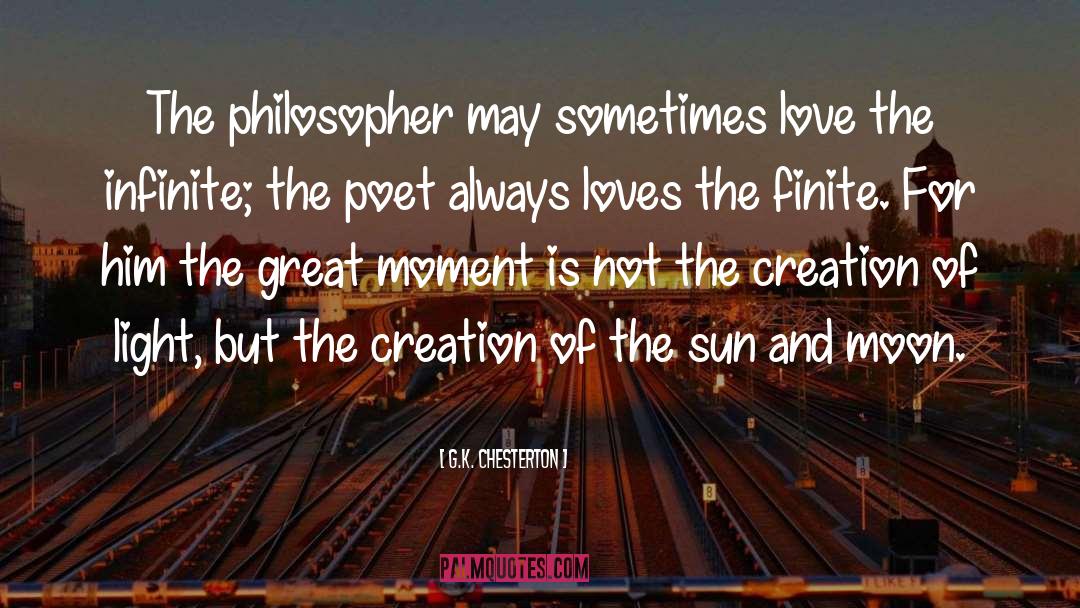 Finite quotes by G.K. Chesterton