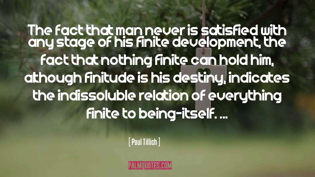 Finitude quotes by Paul Tillich