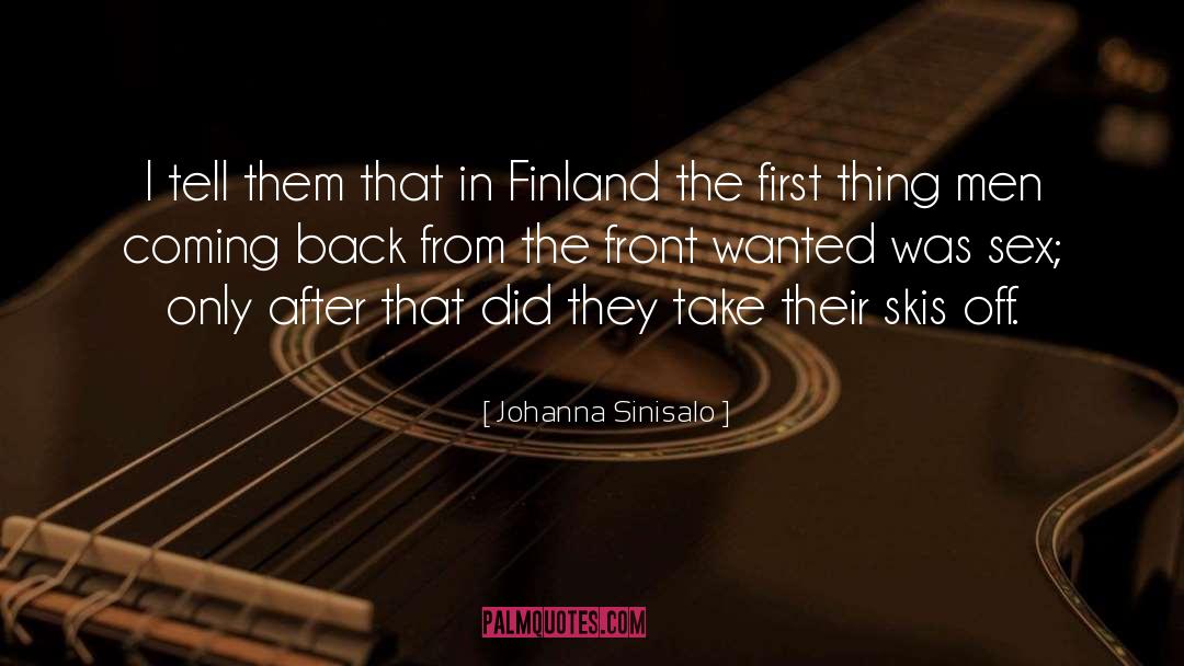 Finland quotes by Johanna Sinisalo