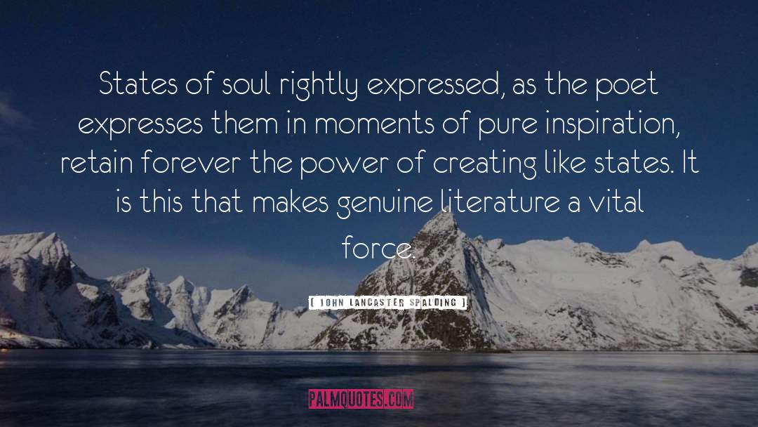 Finnish Literature quotes by John Lancaster Spalding