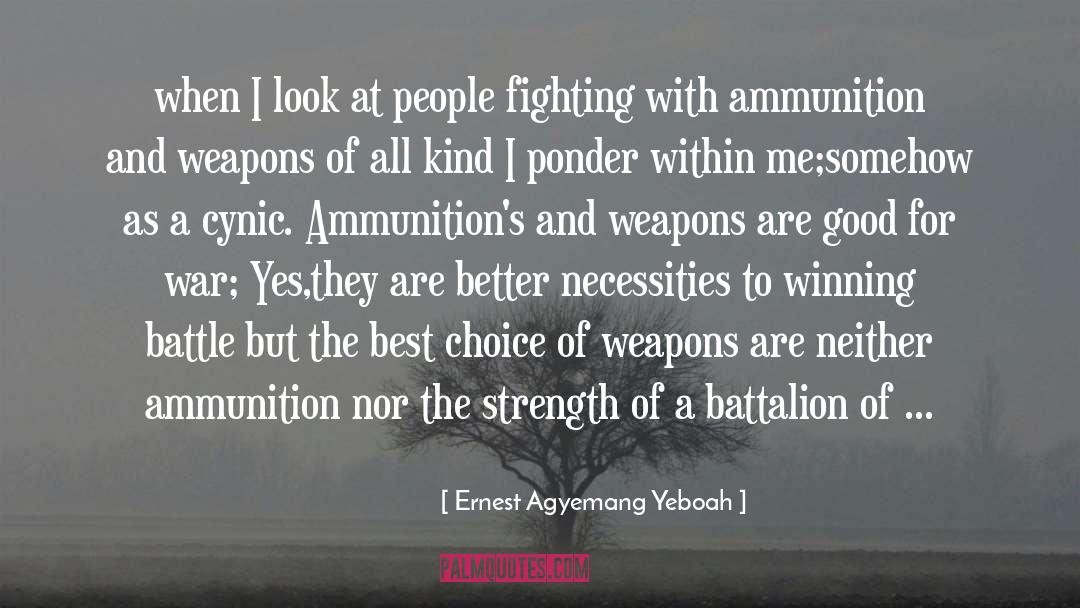 Fiocchi Ammunition quotes by Ernest Agyemang Yeboah
