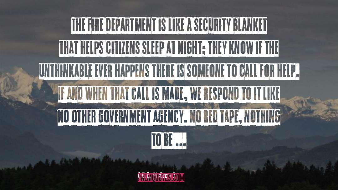 Fire Department quotes by D.E. McCourt