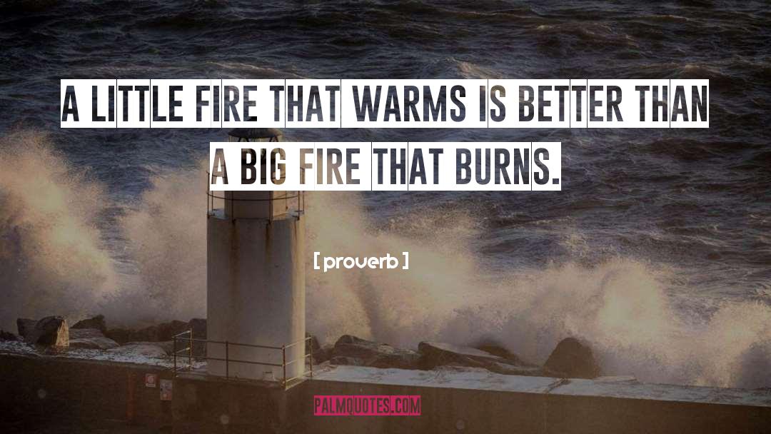 Fire Sparks quotes by Proverb