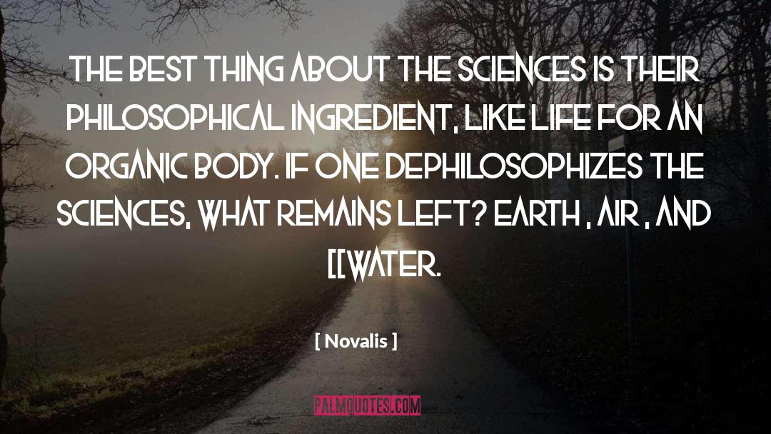Fire Water Air Earth quotes by Novalis