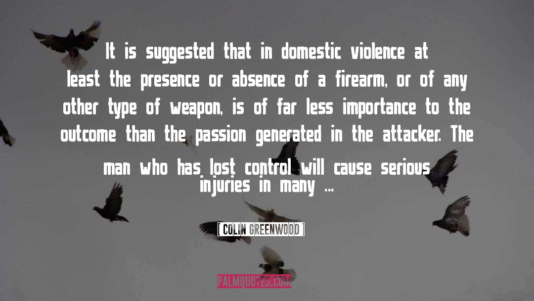 Firearm quotes by Colin Greenwood