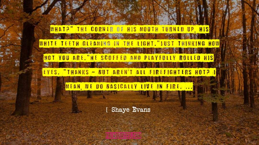Firefighters quotes by Shaye Evans