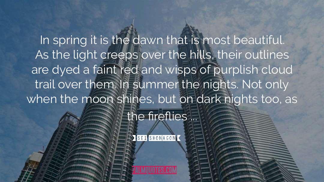 Fireflies quotes by Sei Shonagon