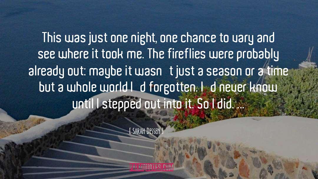 Fireflies quotes by Sarah Dessen