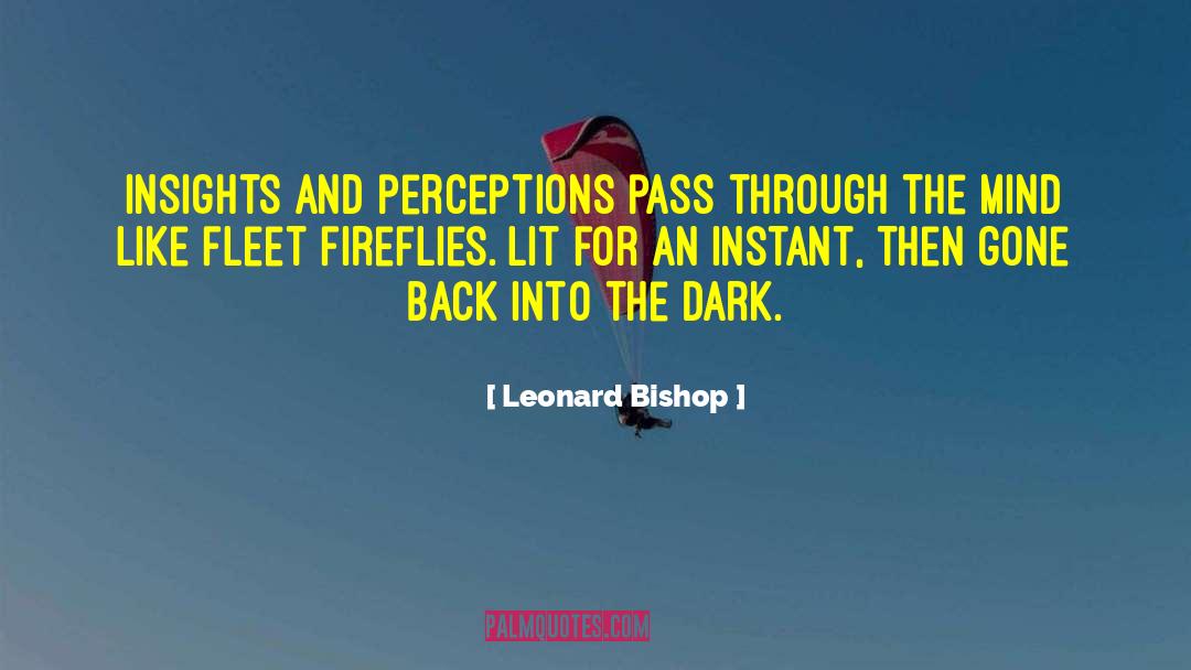 Fireflies quotes by Leonard Bishop