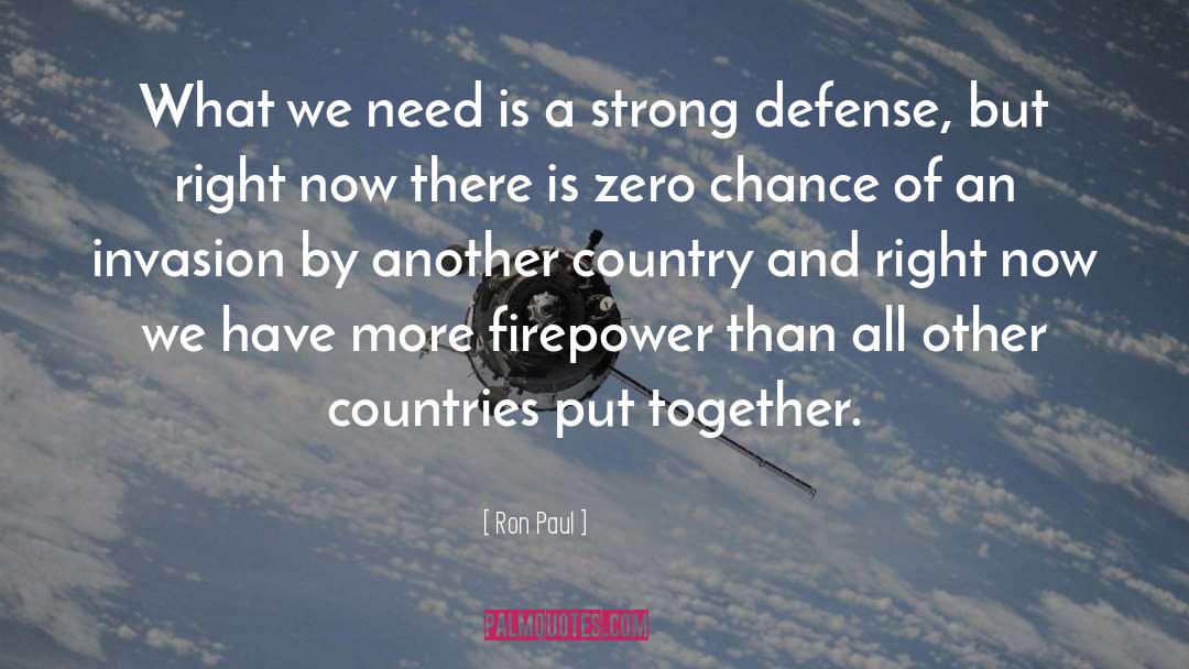 Firepower quotes by Ron Paul