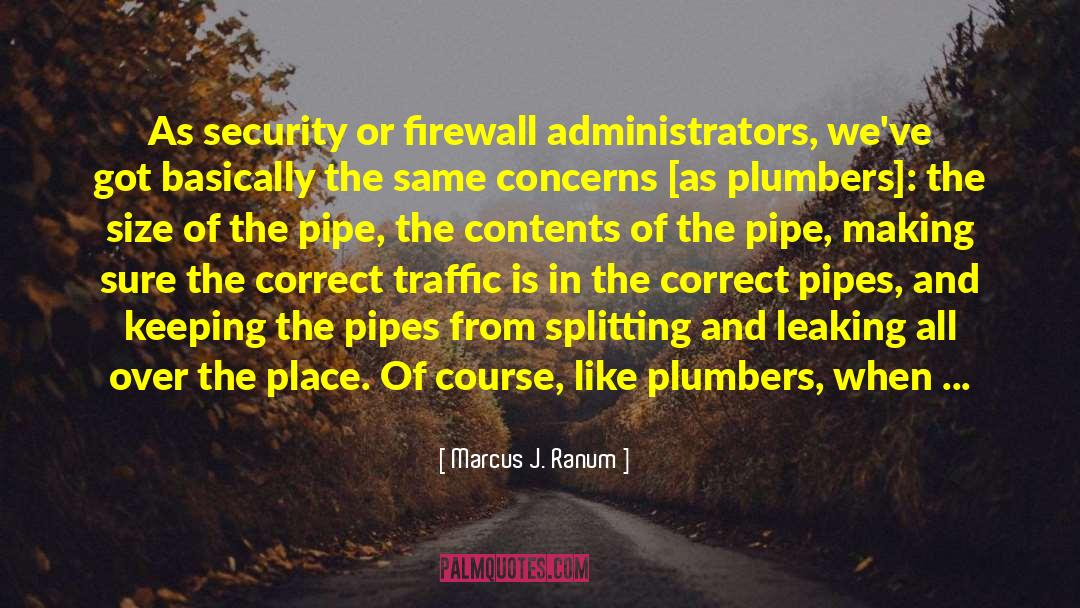 Firewall quotes by Marcus J. Ranum