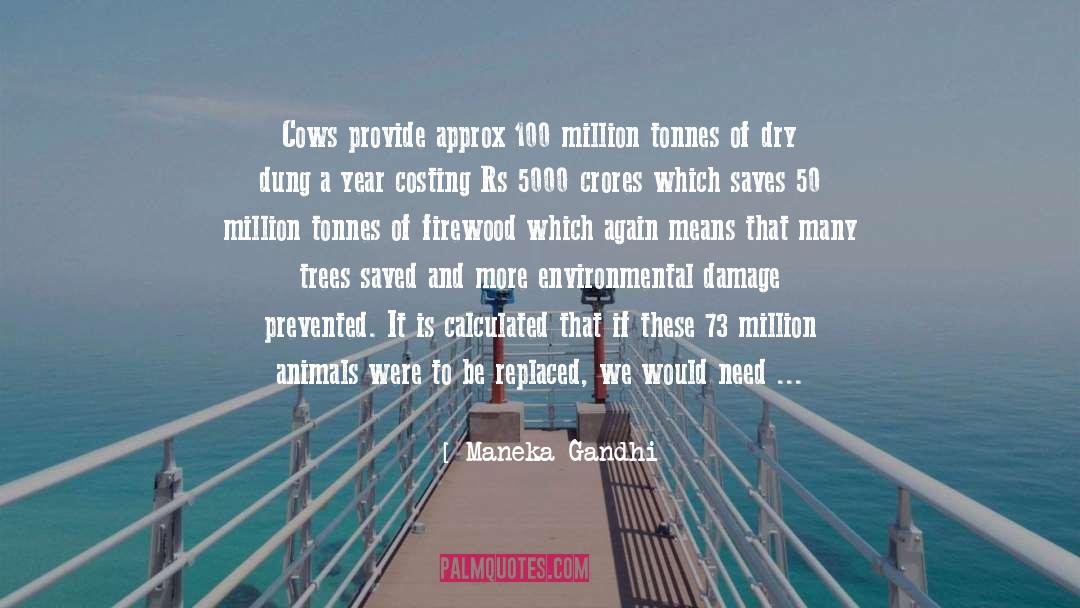 Firewood quotes by Maneka Gandhi