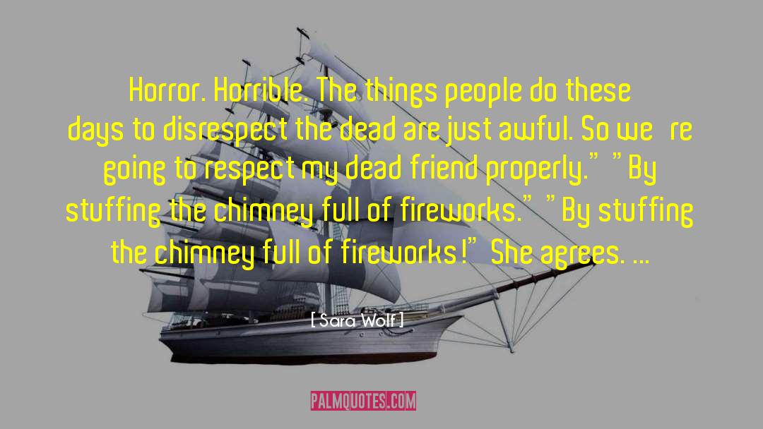 Fireworks quotes by Sara Wolf