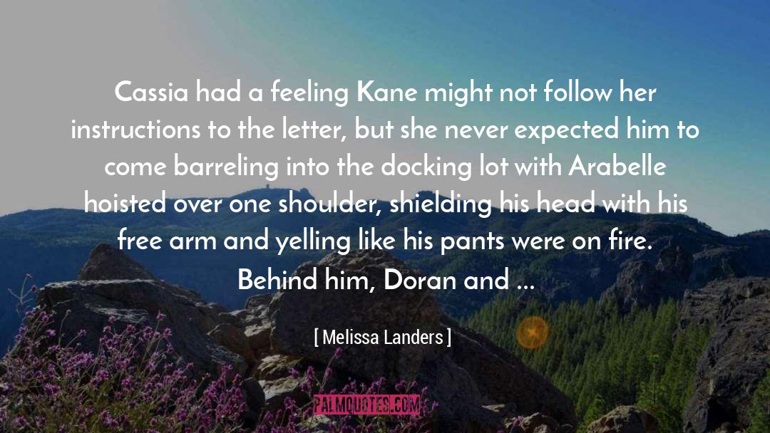 Firing quotes by Melissa Landers