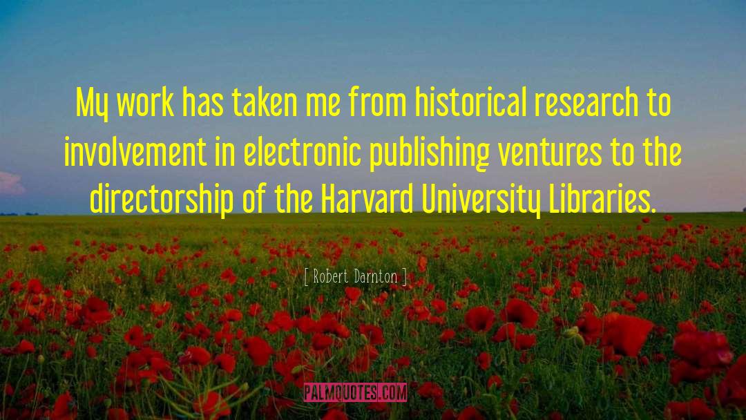 Firkser Harvard quotes by Robert Darnton