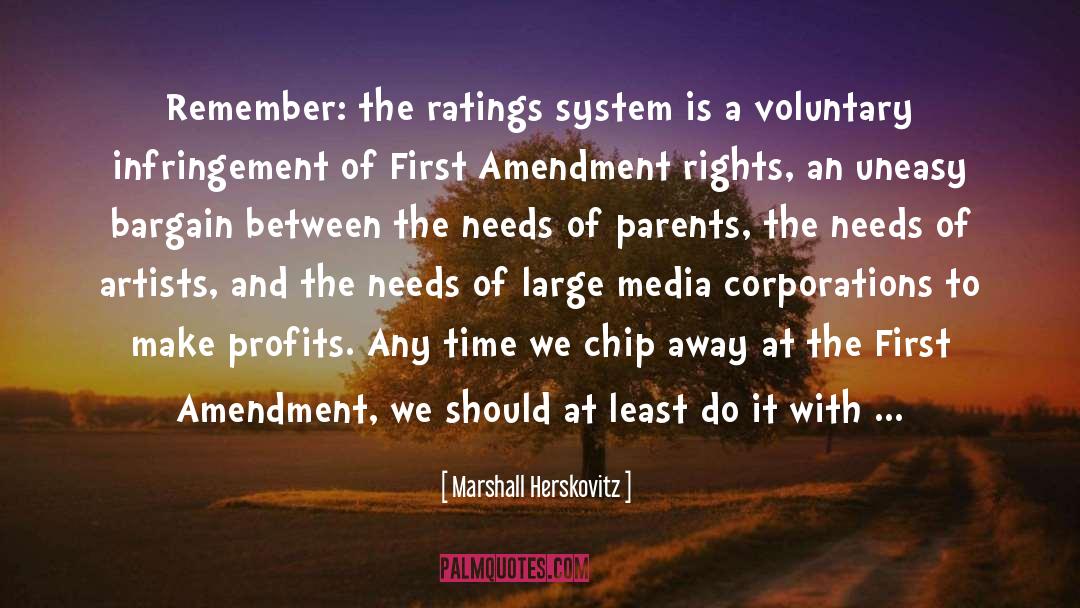 First Amendment quotes by Marshall Herskovitz