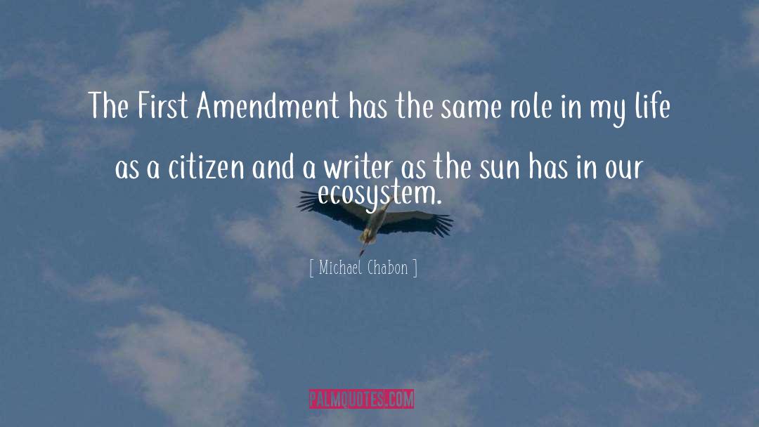 First Amendment quotes by Michael Chabon