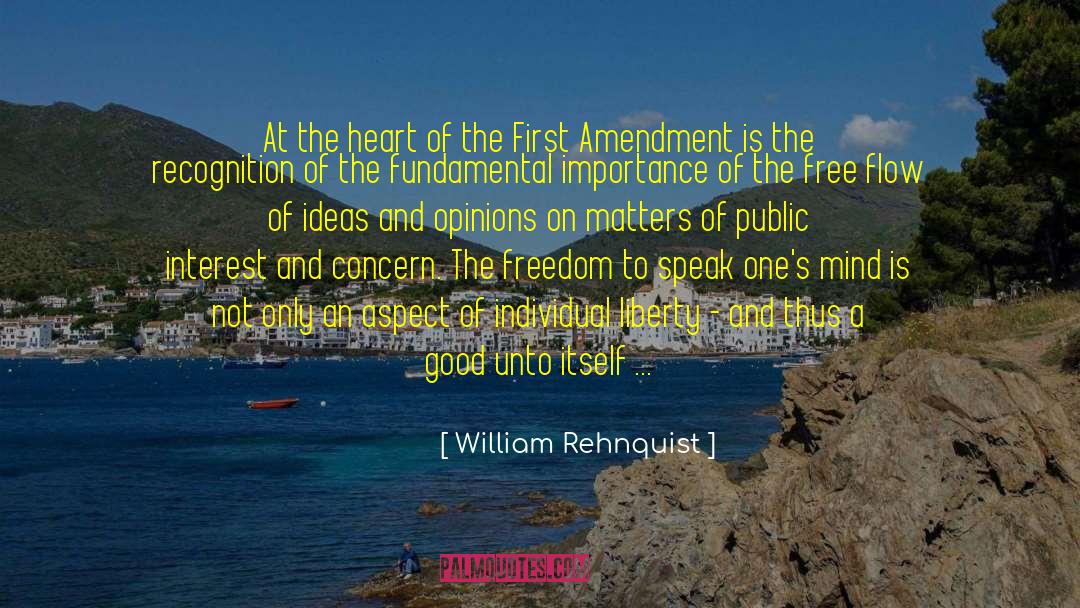 First Amendment quotes by William Rehnquist