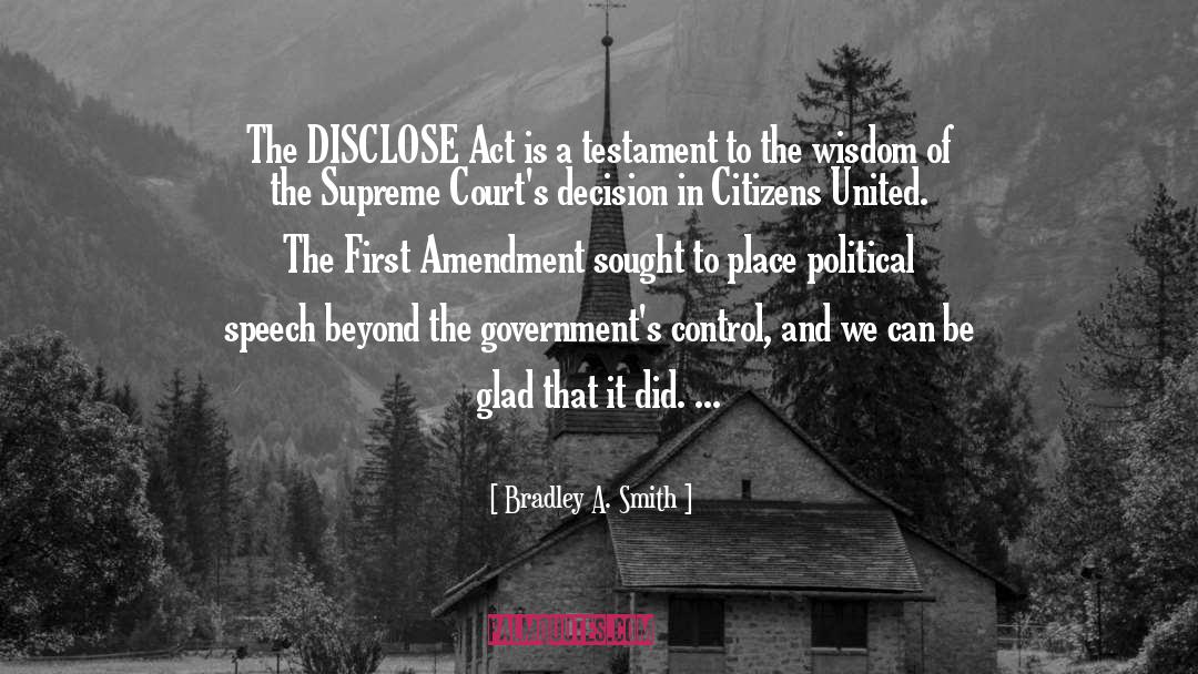 First Amendment quotes by Bradley A. Smith