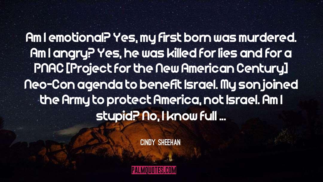 First Born quotes by Cindy Sheehan
