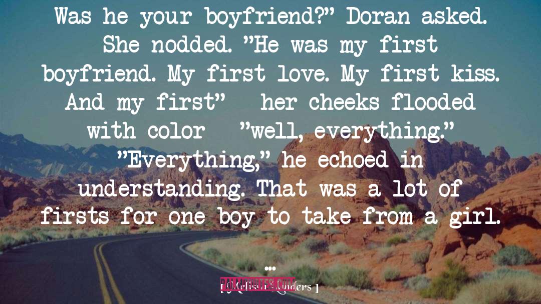 First Boyfriend quotes by Melissa Landers