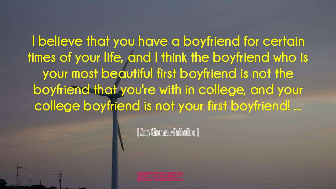 First Boyfriend quotes by Amy Sherman-Palladino