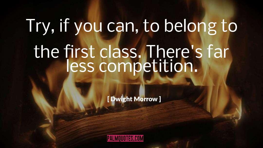 First Class quotes by Dwight Morrow