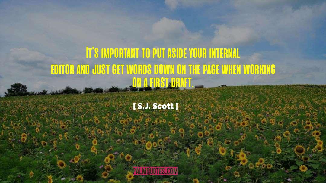 First Draft quotes by S.J. Scott