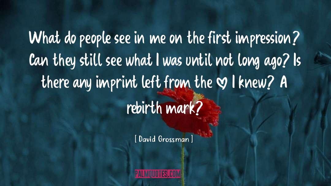 First Drafts quotes by David Grossman