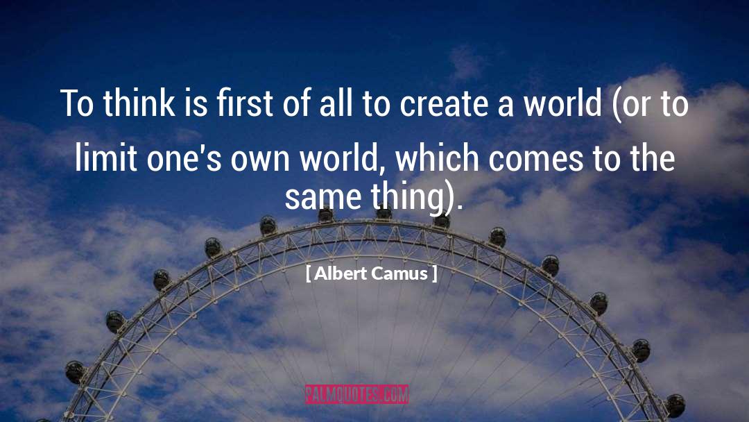 First Ideas quotes by Albert Camus