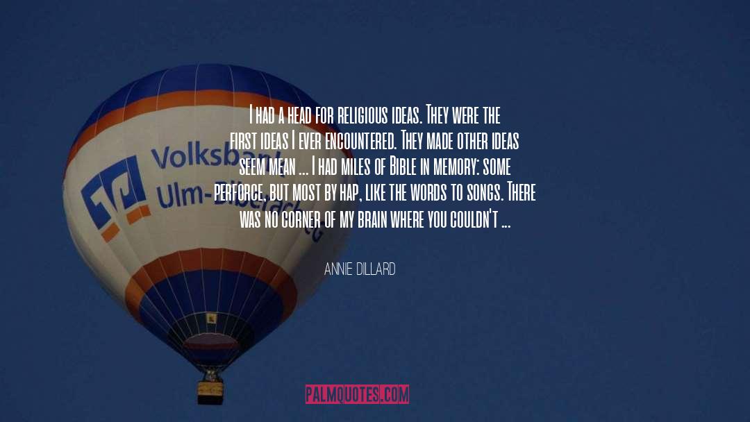 First Ideas quotes by Annie Dillard