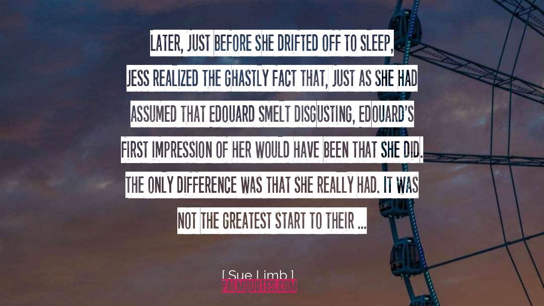 First Impression quotes by Sue Limb