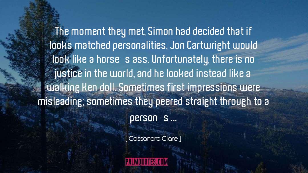 First Impressions quotes by Cassandra Clare